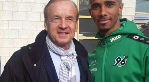 Rohr meets with Super Eagles, Bazee, in Germany