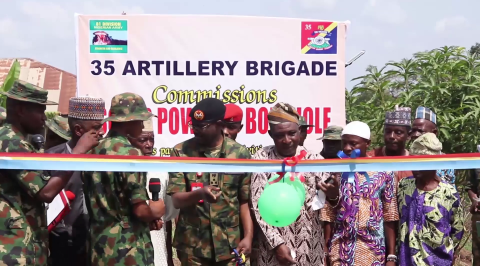 Nigerian Army donates solar-powered borehole to Alamala community in Ogun.