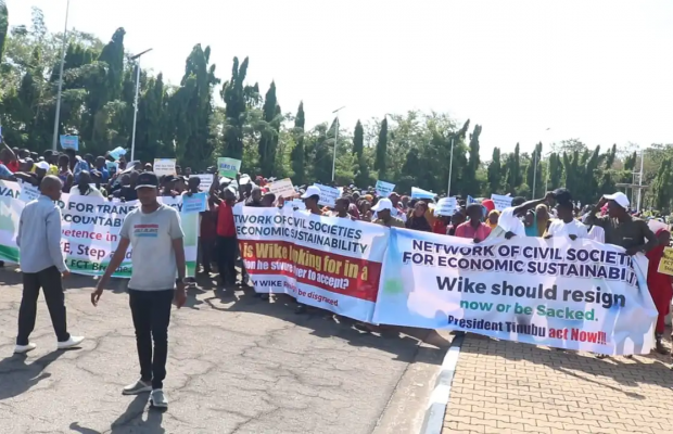 FCT Residents protest, demand immediate resignation of Wike.
