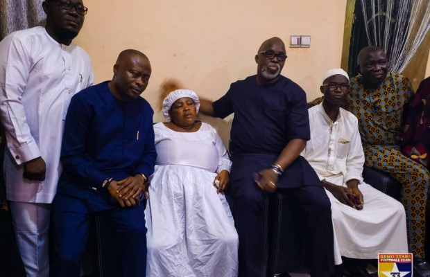 NFF President visits Family of Late Footballer.