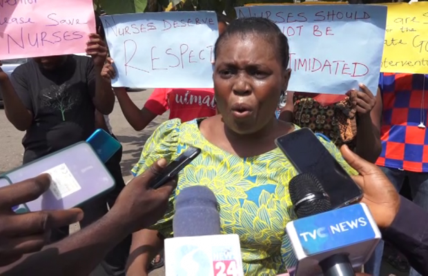 Nurses Protest Sack of Colleagues, Beg Abiodun for Reinstatement
