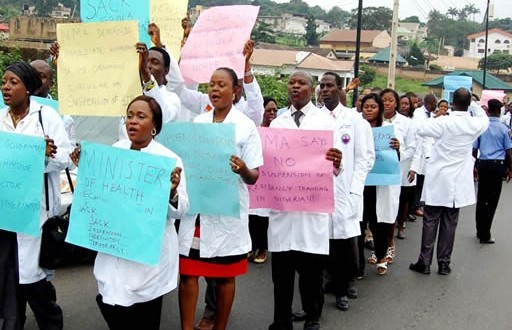 UCH staff protest non-payment of 13 months salaries
