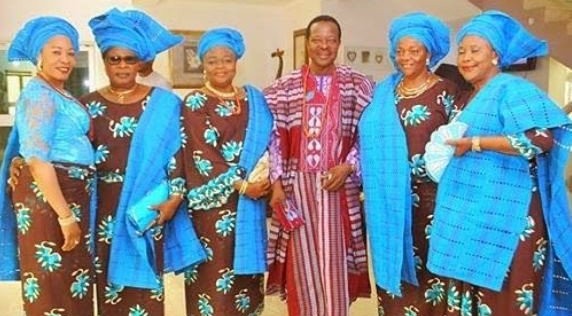 King Sunny Ade step out with his 5 wives