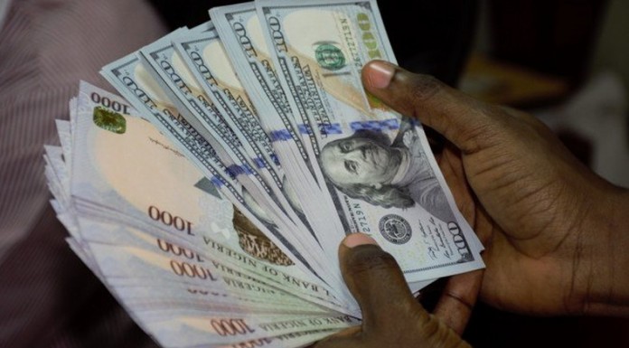 The Dollar Exchanged for N412 on Monday at the Bureau De Change Segment of the Market.