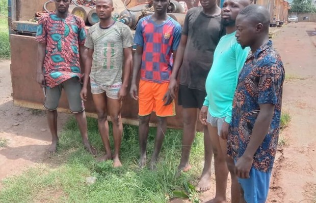 Ogun Police Arrest Six for Vandalizing Rail Line