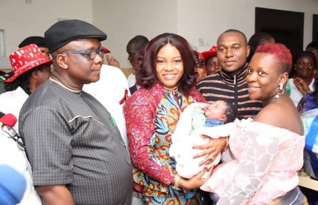 Rivers Governors wife celebrates Christmas baby